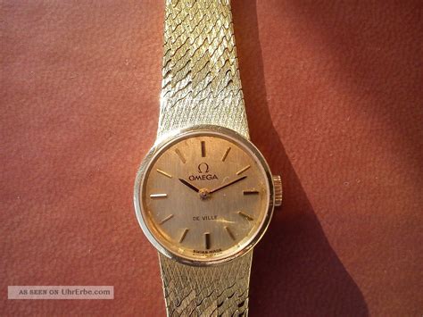 Omega De Ville Classic Lady 18K (0,750) Gelbgold Damenuhr .